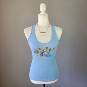 FESTIVAL // Jack Johnson's Kokua festival stretch ribbed racerback graphic tank